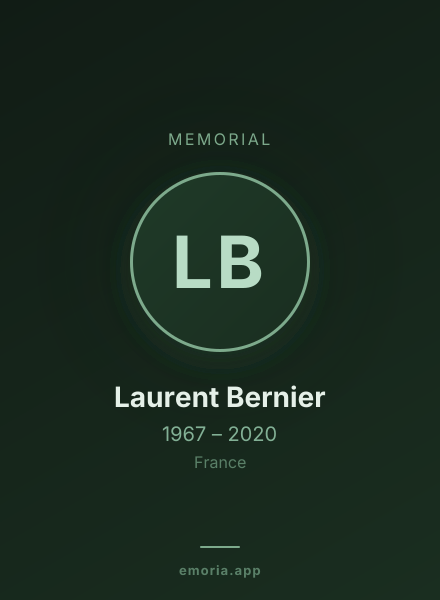 Memorial portrait of Laurent Bernier