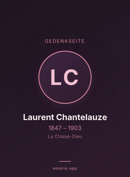 Gedenkportrait von Laurent Chantelauze