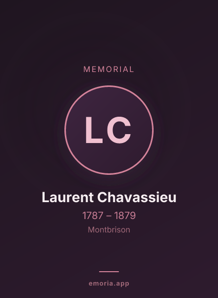 Memorial portrait of Laurent Chavassieu