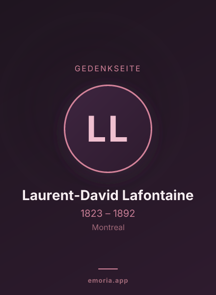 Gedenkportrait von Laurent-David Lafontaine