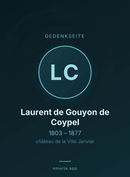 Gedenkportrait von Laurent de Gouyon de Coypel