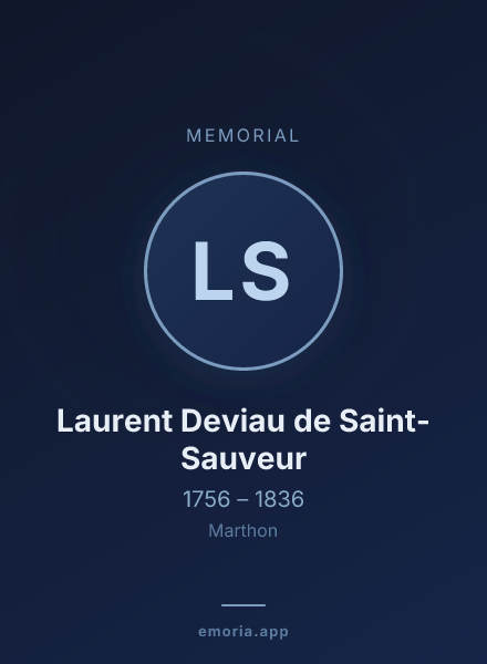 Memorial portrait of Laurent Deviau de Saint-Sauveur