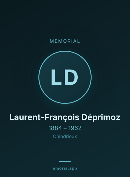 Memorial portrait of Laurent-François Déprimoz