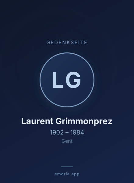 Gedenkportrait von Laurent Grimmonprez
