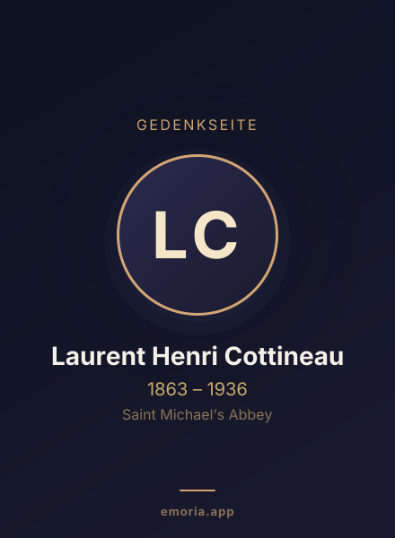Gedenkportrait von Laurent Henri Cottineau