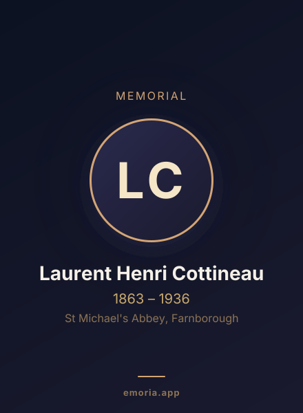 Memorial portrait of Laurent Henri Cottineau