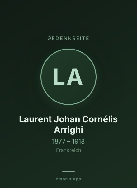 Gedenkportrait von Laurent Johan Cornélis Arrighi