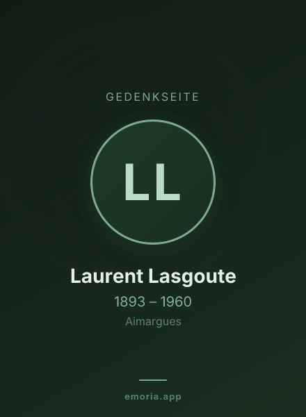Gedenkportrait von Laurent Lasgoute