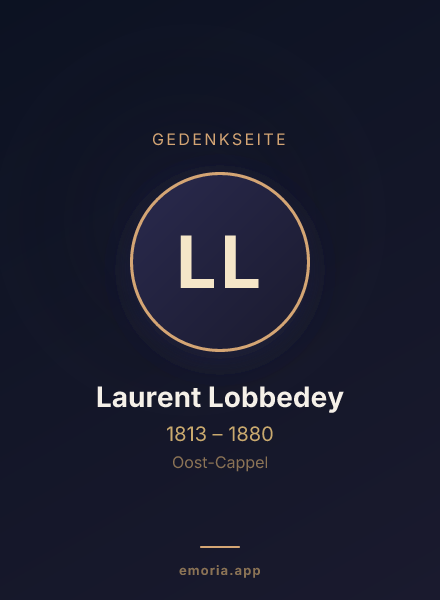 Gedenkportrait von Laurent Lobbedey