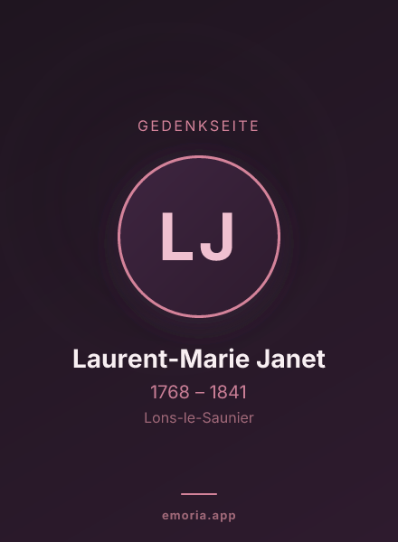 Gedenkportrait von Laurent-Marie Janet