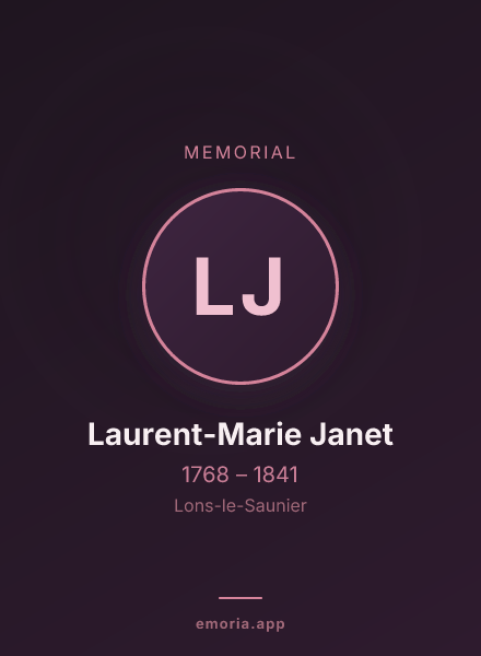 Memorial portrait of Laurent-Marie Janet