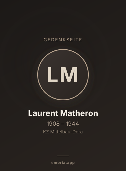 Gedenkportrait von Laurent Matheron