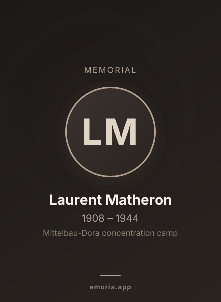 Memorial portrait of Laurent Matheron