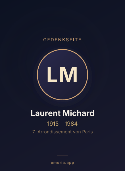 Gedenkportrait von Laurent Michard