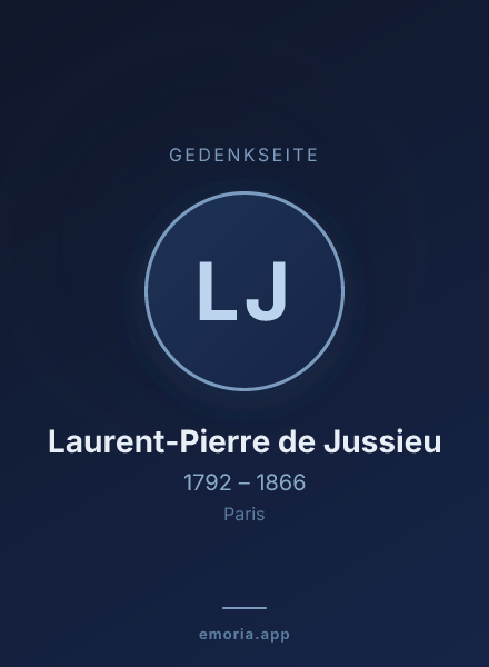Gedenkportrait von Laurent-Pierre de Jussieu