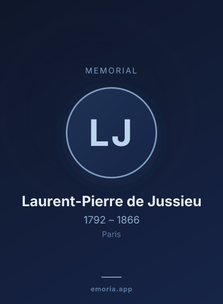 Memorial portrait of Laurent-Pierre de Jussieu