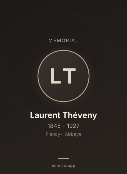 Memorial portrait of Laurent Théveny