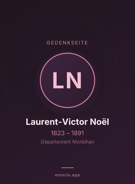 Gedenkportrait von Laurent-Victor Noël
