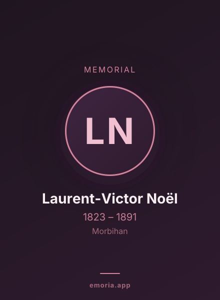 Memorial portrait of Laurent-Victor Noël