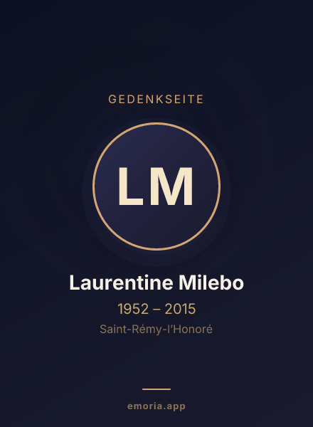 Gedenkportrait von Laurentine Milebo