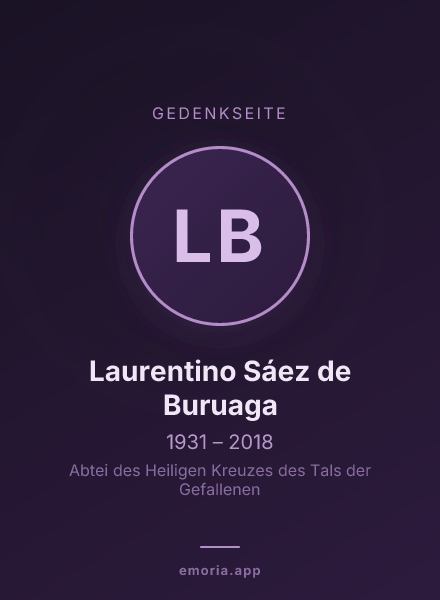 Gedenkportrait von Laurentino Sáez de Buruaga