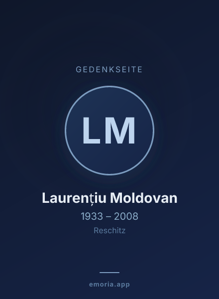 Gedenkportrait von Laurențiu Moldovan