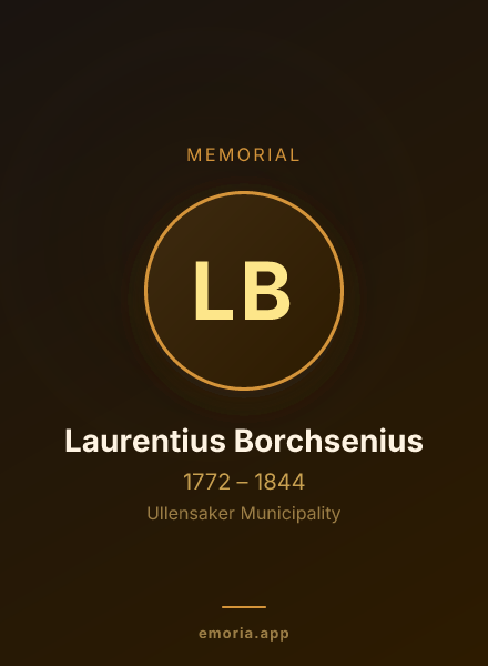 Memorial portrait of Laurentius Borchsenius