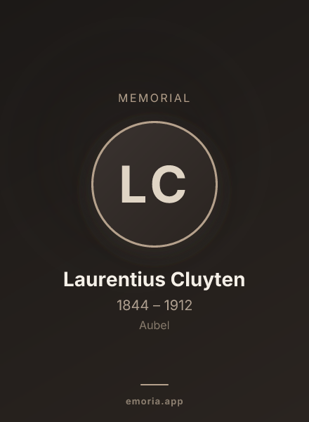 Memorial portrait of Laurentius Cluyten