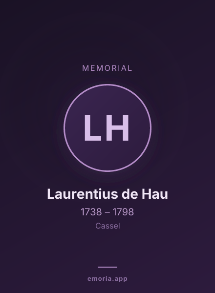Memorial portrait of Laurentius de Hau