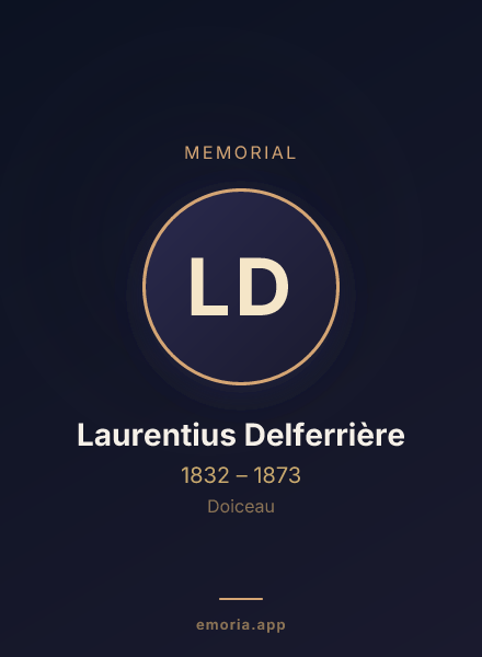 Memorial portrait of Laurentius Delferrière