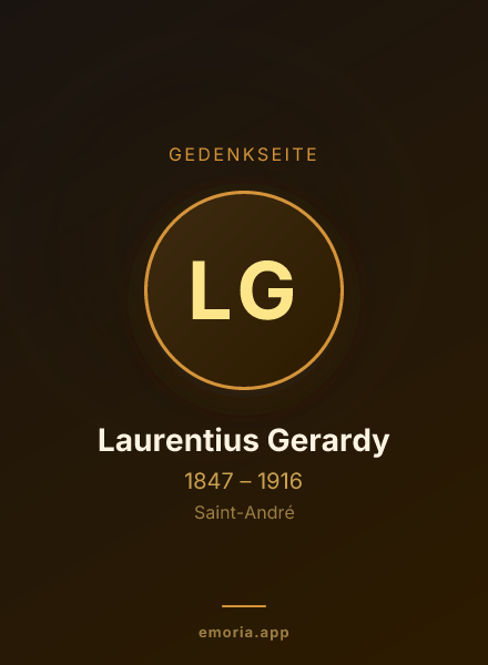 Gedenkportrait von Laurentius Gerardy