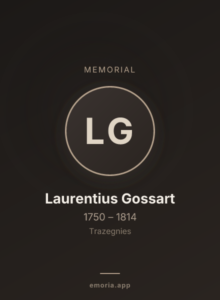Memorial portrait of Laurentius Gossart