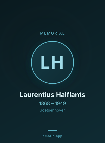 Memorial portrait of Laurentius Halflants