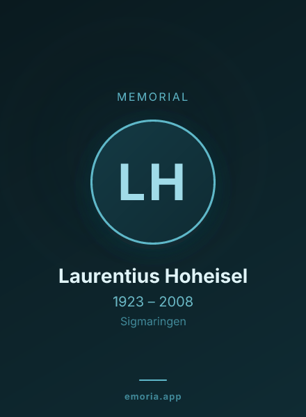 Memorial portrait of Laurentius Hoheisel