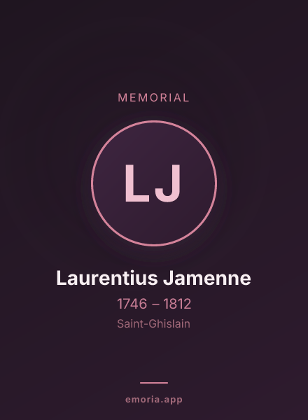 Memorial portrait of Laurentius Jamenne
