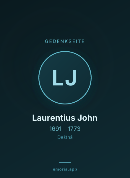Gedenkportrait von Laurentius John