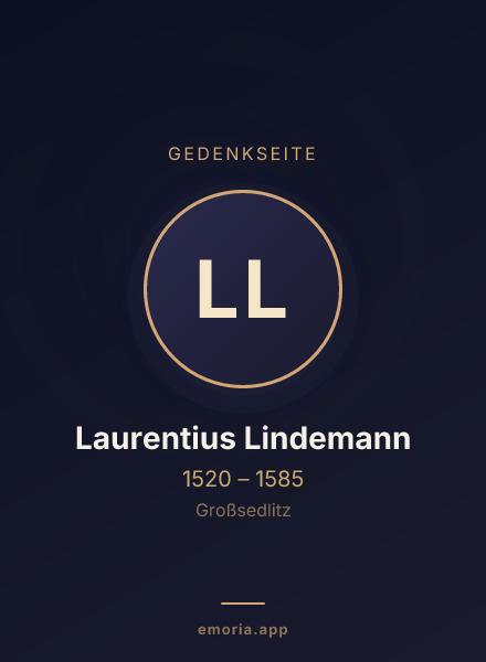 Gedenkportrait von Laurentius Lindemann