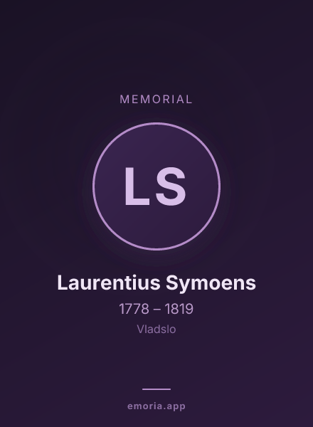 Memorial portrait of Laurentius Symoens