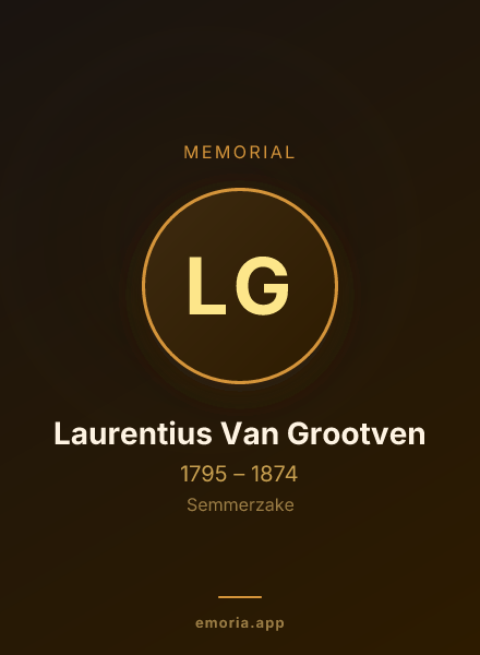 Memorial portrait of Laurentius Van Grootven