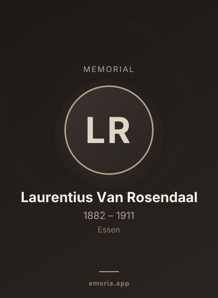 Memorial portrait of Laurentius Van Rosendaal