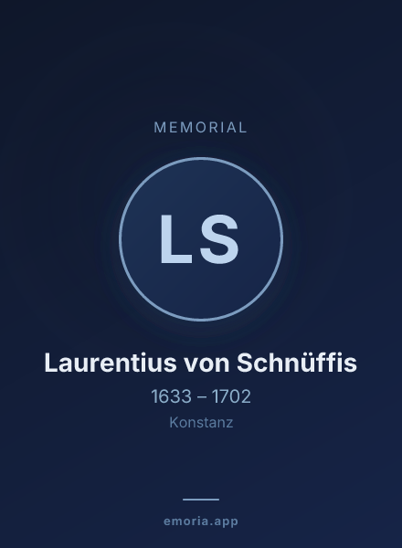 Memorial portrait of Laurentius von Schnüffis