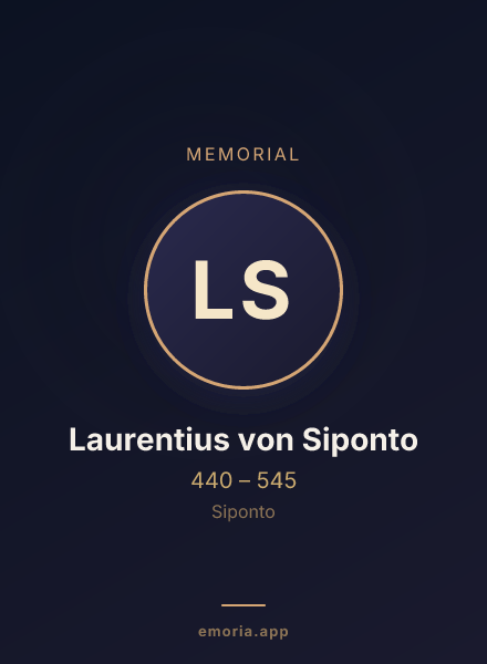 Memorial portrait of Laurentius von Siponto