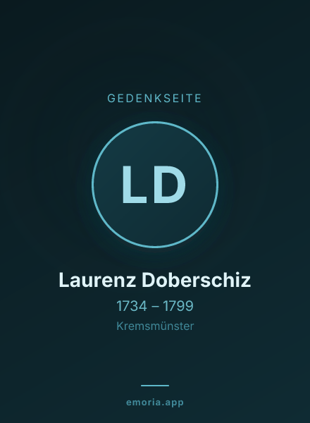 Gedenkportrait von Laurenz Doberschiz