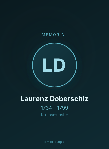 Memorial portrait of Laurenz Doberschiz