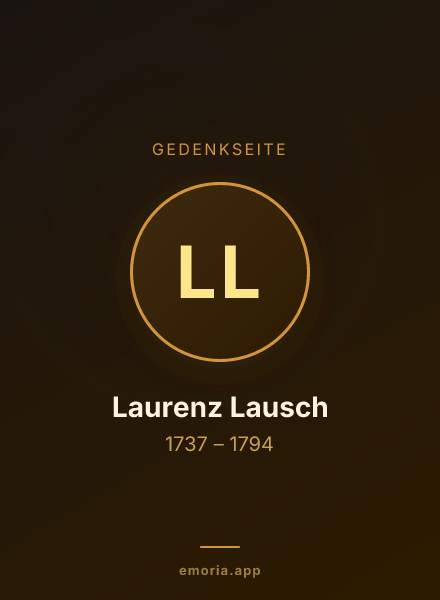 Gedenkportrait von Laurenz Lausch