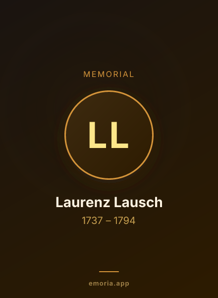 Memorial portrait of Laurenz Lausch