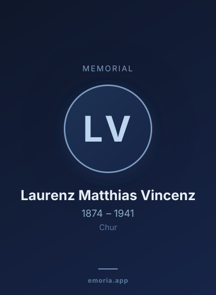 Memorial portrait of Laurenz Matthias Vincenz