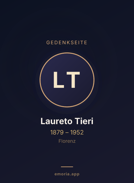Gedenkportrait von Laureto Tieri