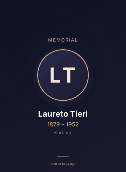 Memorial portrait of Laureto Tieri