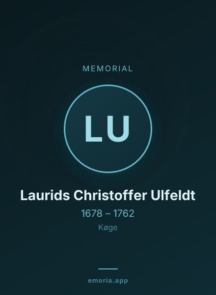 Memorial portrait of Laurids Christoffer Ulfeldt